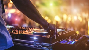 DJ on the spin table 