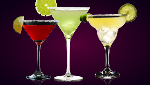 picture of colorful bar drinks