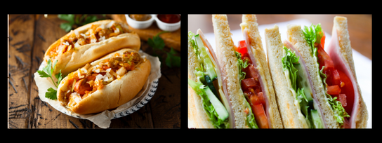 Hot dogs and Sandwiches- Fortune Cafe